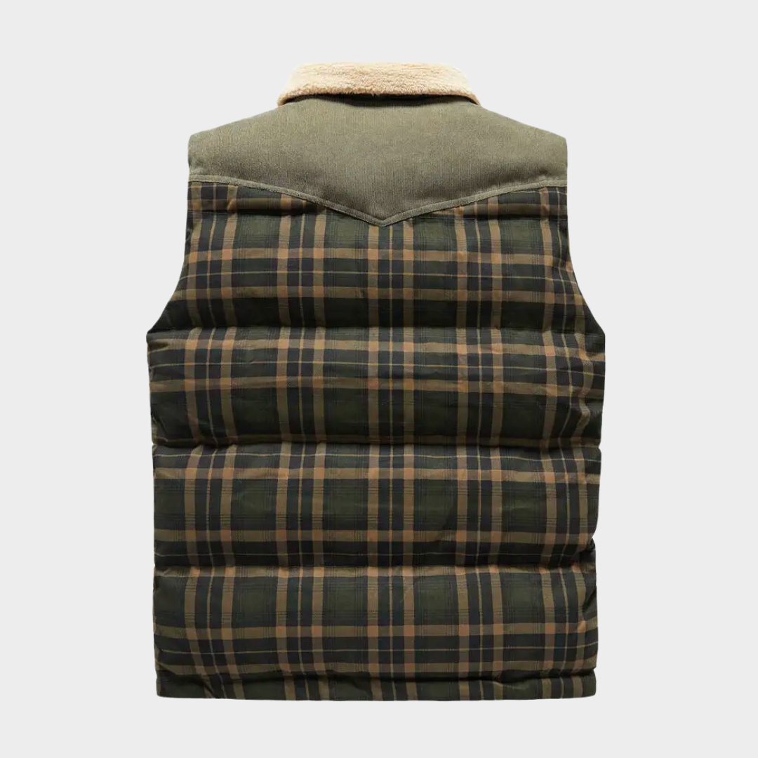 Victor - Bodywarmer classique à carreaux pour hommes