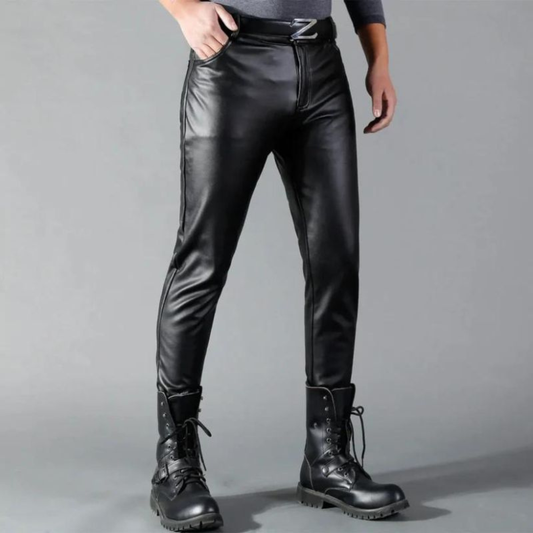 Carl - Pantalon en cuir extensible de haute qualité