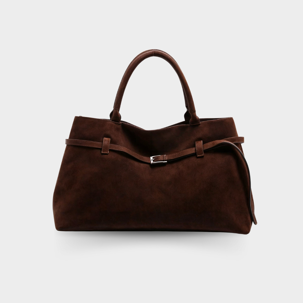Sac fourre-tout en daim synthétique avec boucle - Hedwig