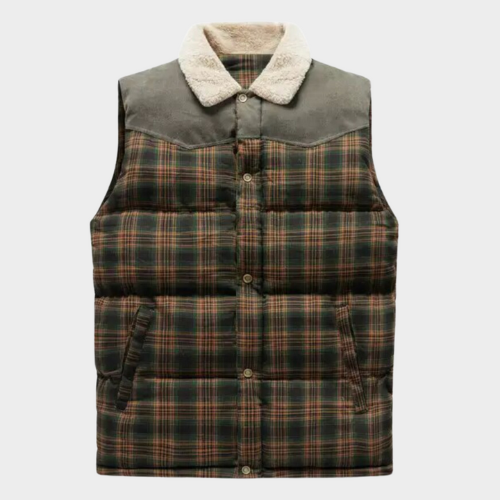Victor - Bodywarmer classique à carreaux pour hommes