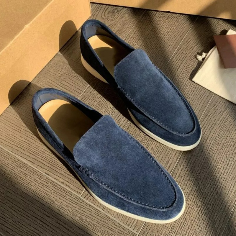 Bandit - Mocassins décontractés en daim pour hommes