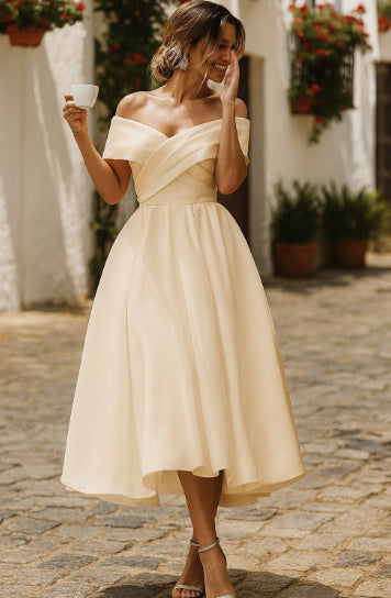 Robe midi élégante pour femme - Elara