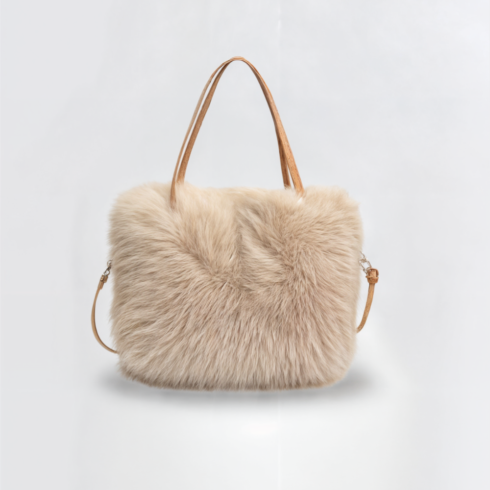 Sac à bandoulière en peluche synthétique pour femme - Elodie