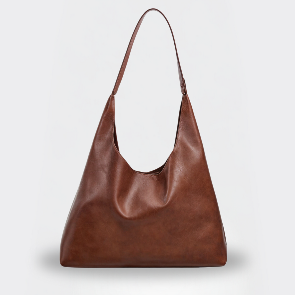Grand sac fourre-tout en cuir végétal souple - Emma