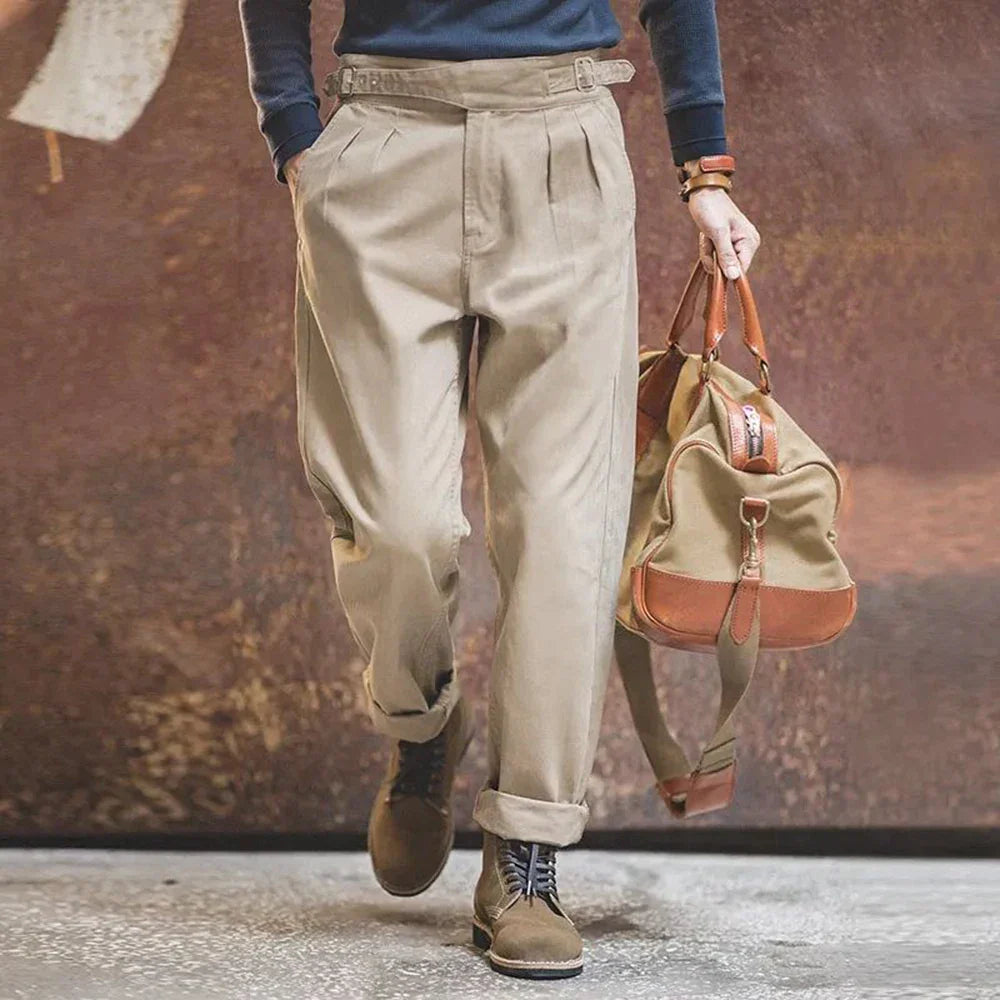 Harrison - Pantalon Gurkha à plis sur le devant