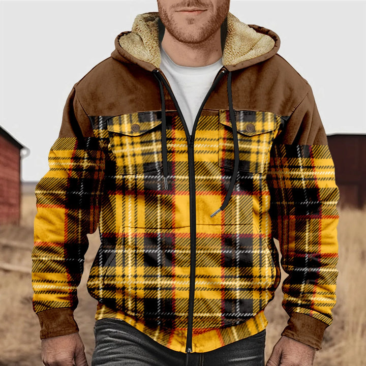 Mano - Chemise en flanelle doublée de molleton pour homme