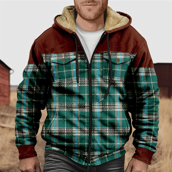 Mano - Chemise en flanelle doublée de molleton pour homme