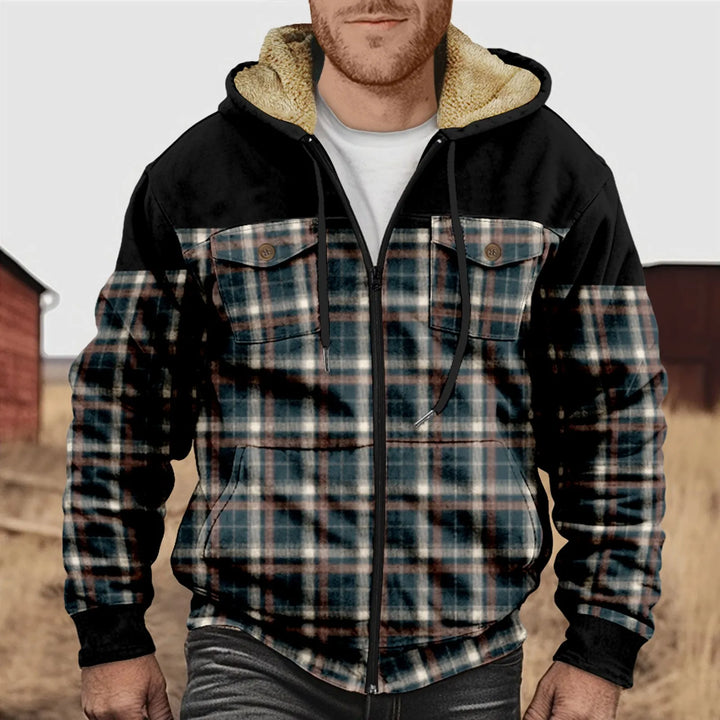 Mano - Chemise en flanelle doublée de molleton pour homme