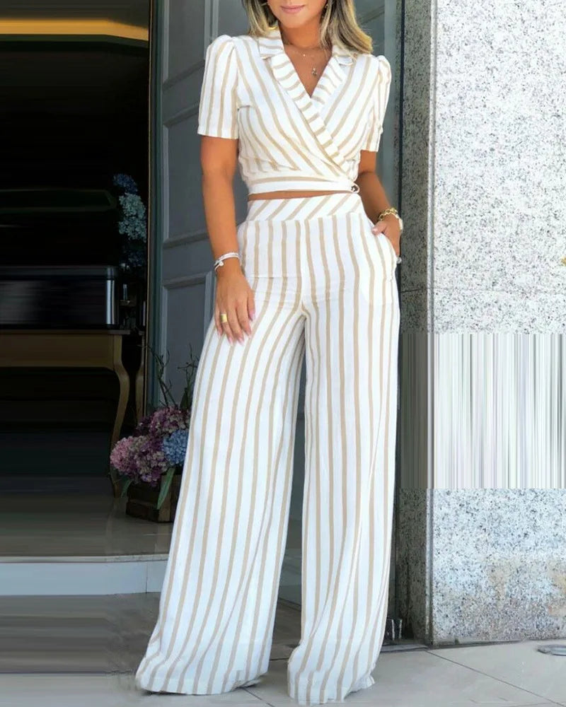 Leonie - Ensemble mode rayé