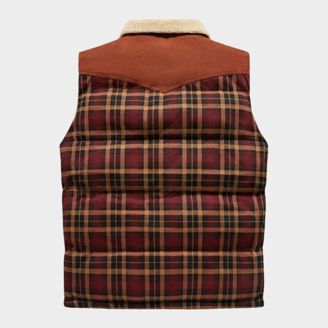 Victor - Bodywarmer classique à carreaux pour hommes