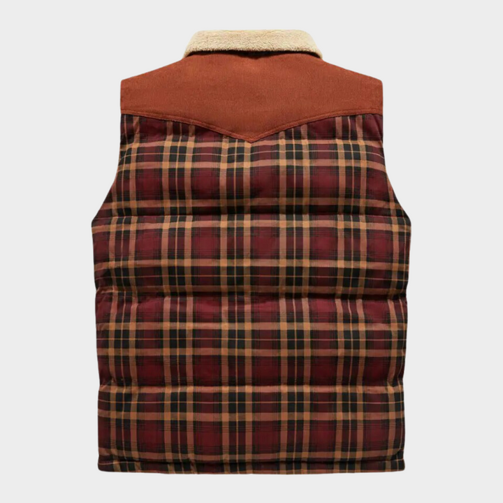 Victor - Bodywarmer classique à carreaux pour hommes