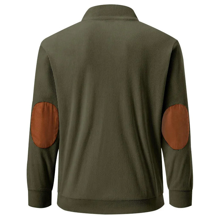 Kaym - Sweatshirt Homme à Col Montant et Manches Longues avec Poches