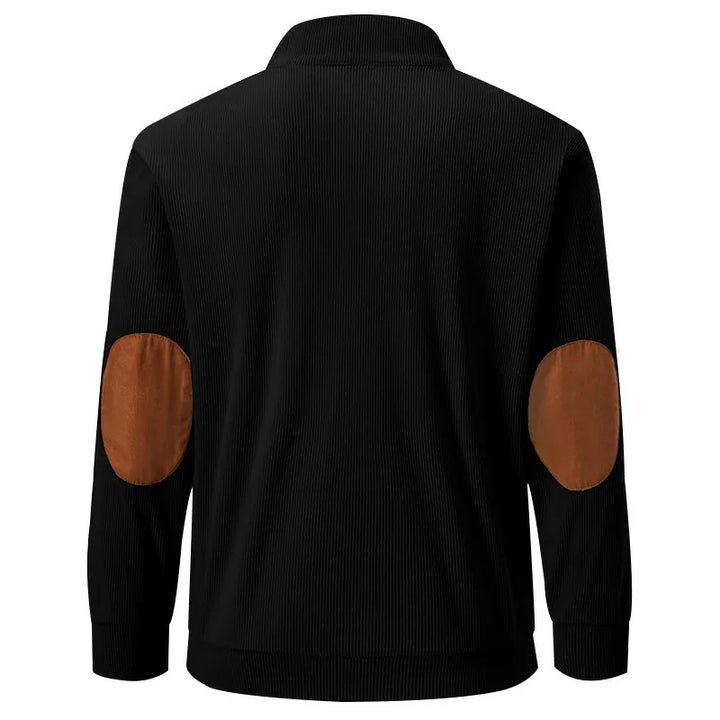 Kaym - Sweatshirt Homme à Col Montant et Manches Longues avec Poches