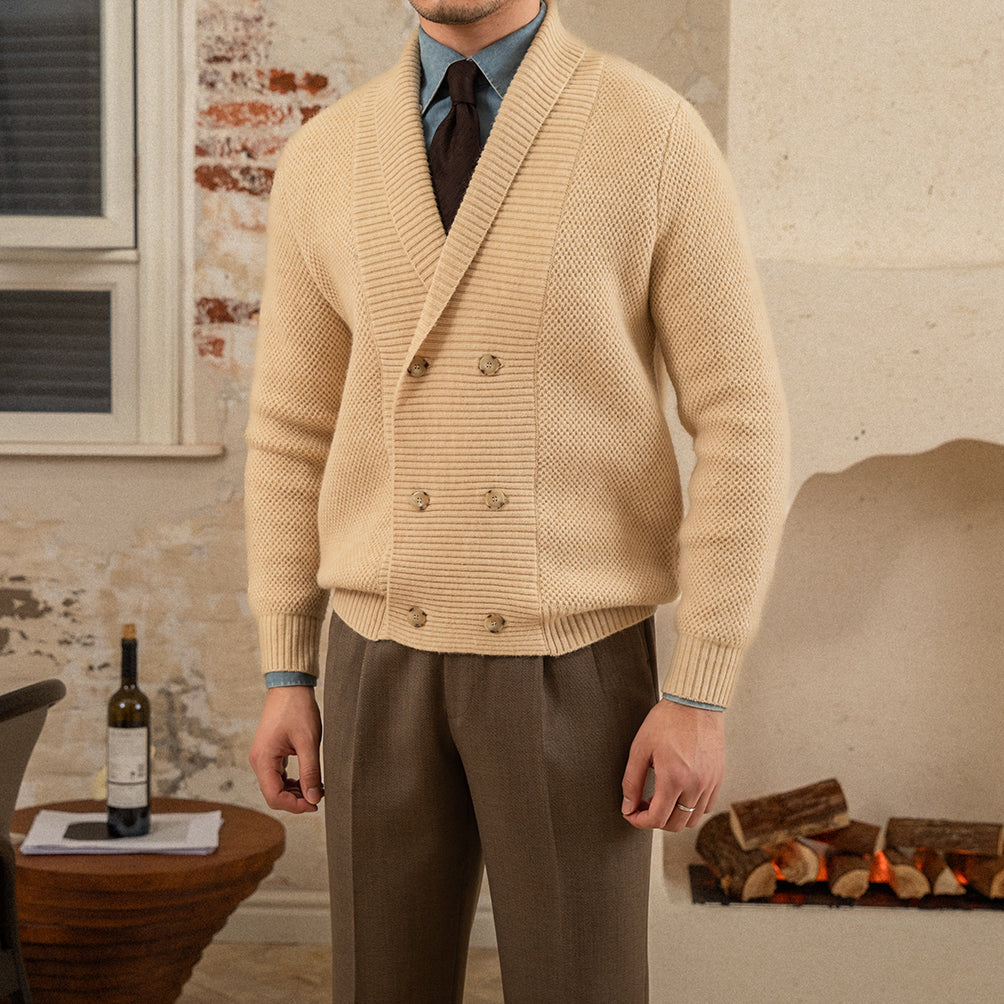 Cardigan en maille haut de gamme pour hommes - Lizandro