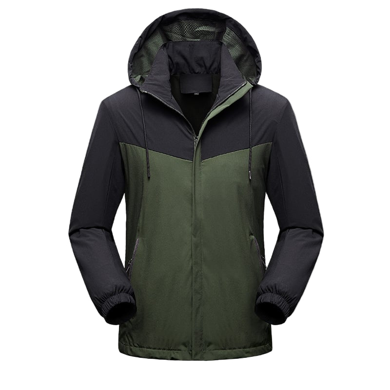 Veste de sport imperméable pour homme avec capuche réglable - Damian