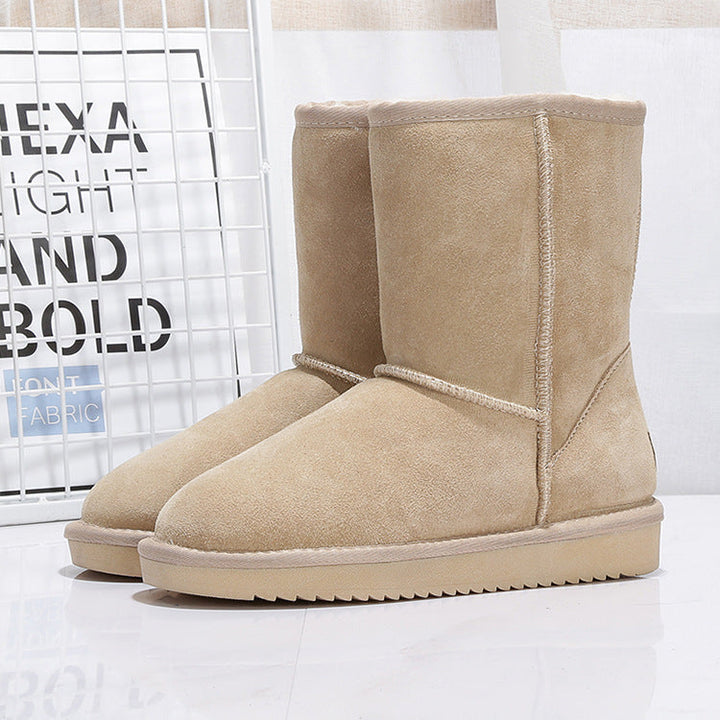 Bottes d'hiver pour femmes en daim avec doublure intérieure chaude - Thalia