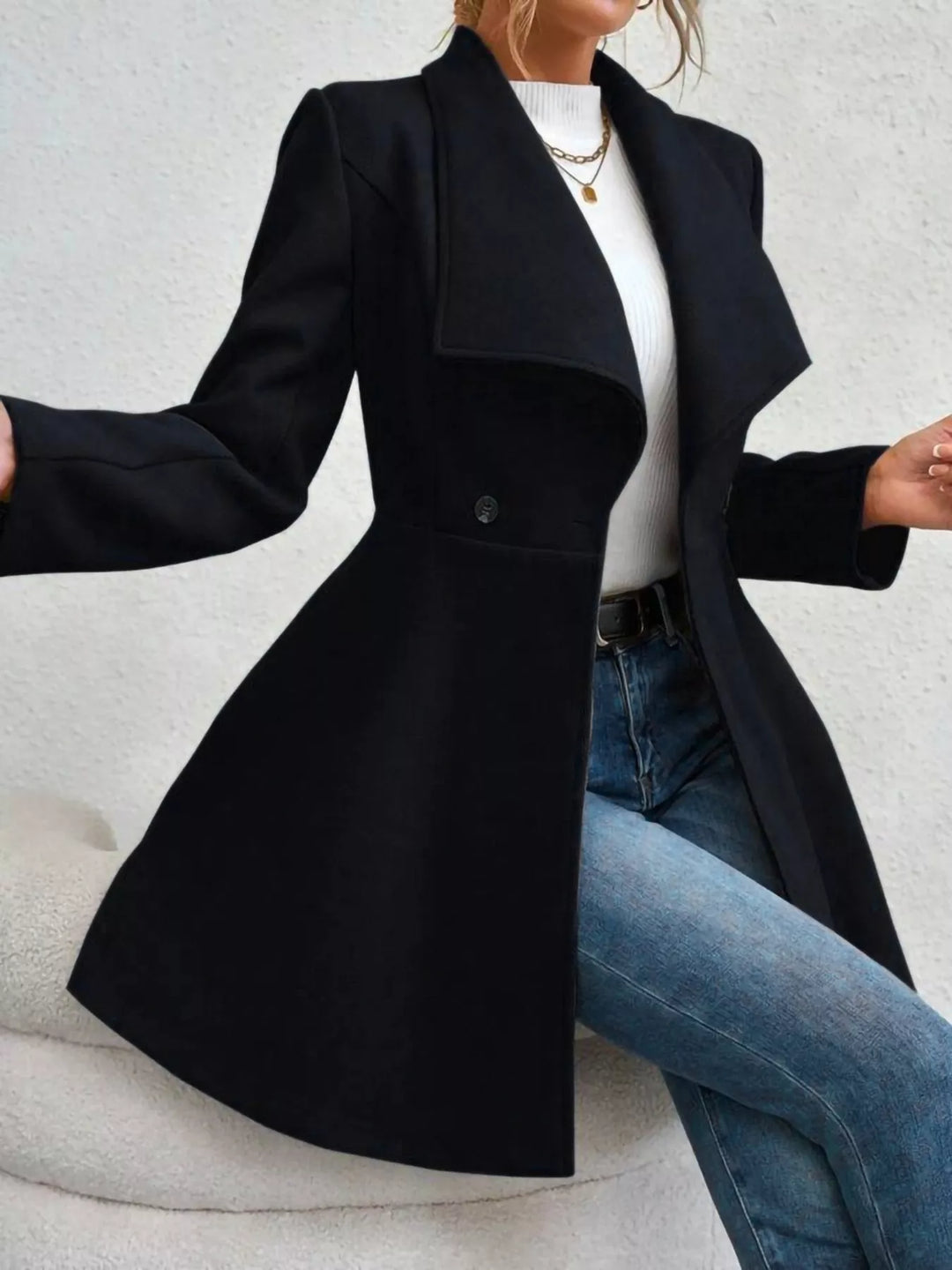 Manteau long et élégant pour femme - Evarine