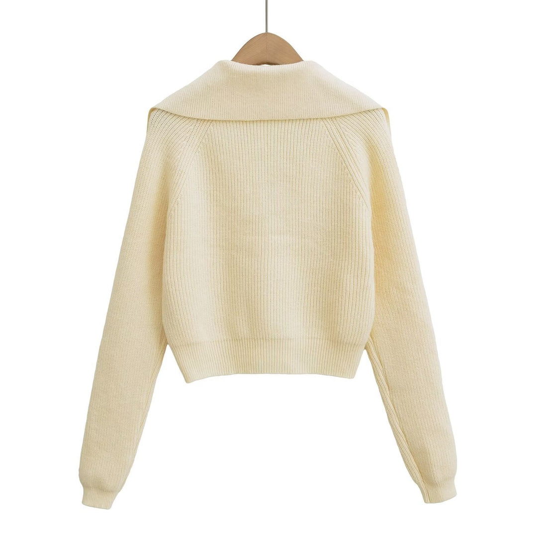Cardigan à col revers pour femmes - Livia