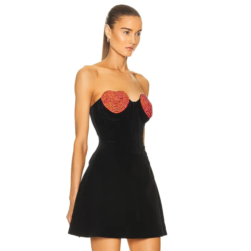 Ariella - Mini Robe Bustier Élégante