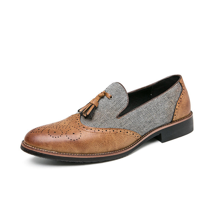 Mocassins homme cuir textile casual - Henrik
