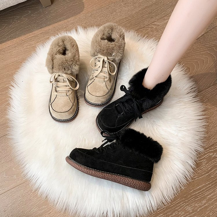 Bottes d'hiver pour femmes avec doublure en fourrure douce - Amelie