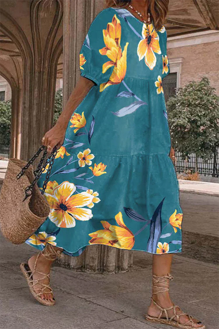 Robe à jupe volante idéale pour un look féminin et romantique