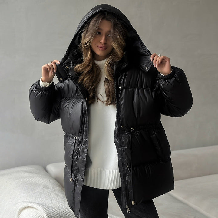 Manteau matelassé pour femme avec capuche réglable - Elissea