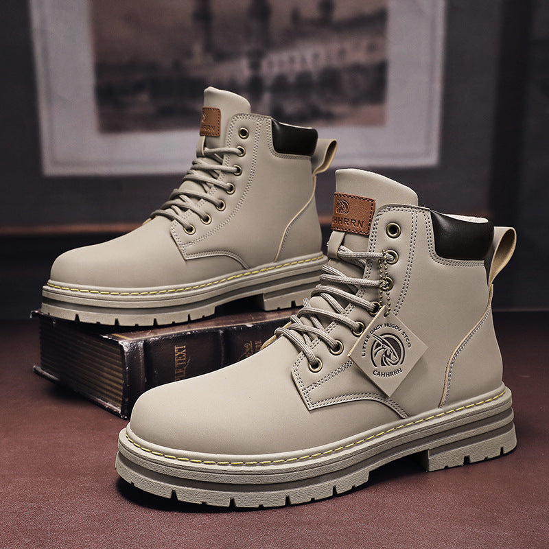Bottines Homme En Cuir Synthétique Léger - Style Western - Idéales Randonnée, Travail Ou Sortie - 3
