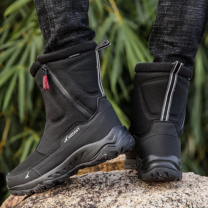 Bottes imperméables pour hommes avec fermeture éclair latérale et semelle antidérapante - Rayan