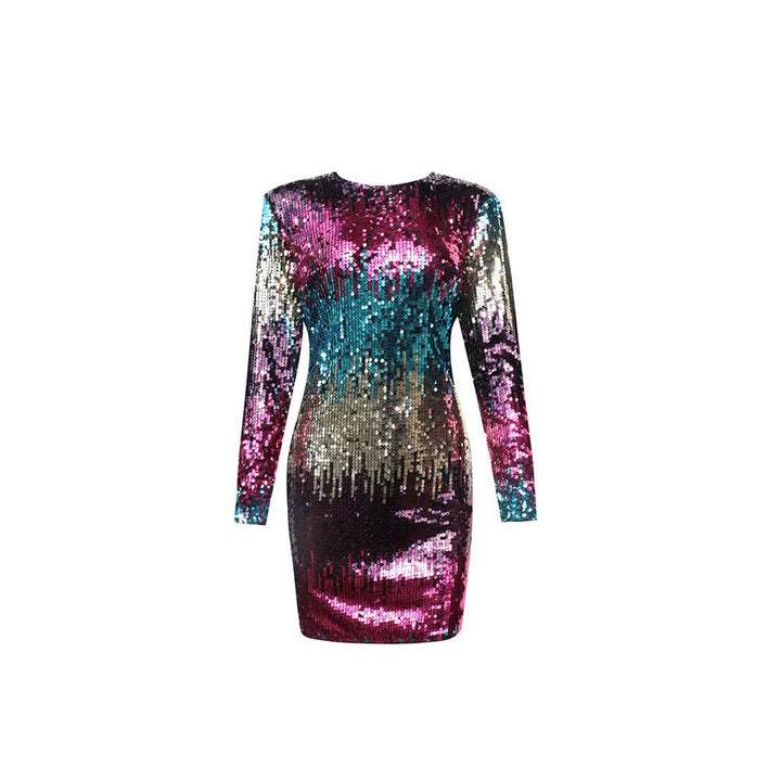 Robe texturée à paillettes pour femme - Jena