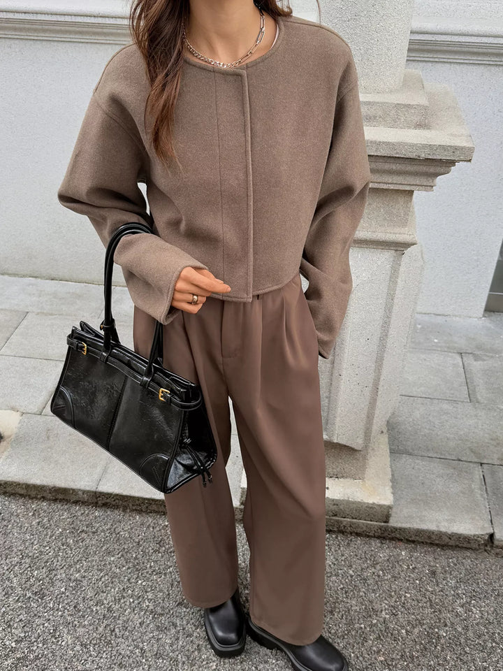 Veste courte en laine pour femme - Sabrina