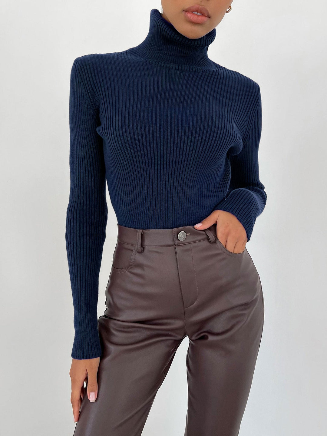 Pull à col roulé pour femme - Itzel