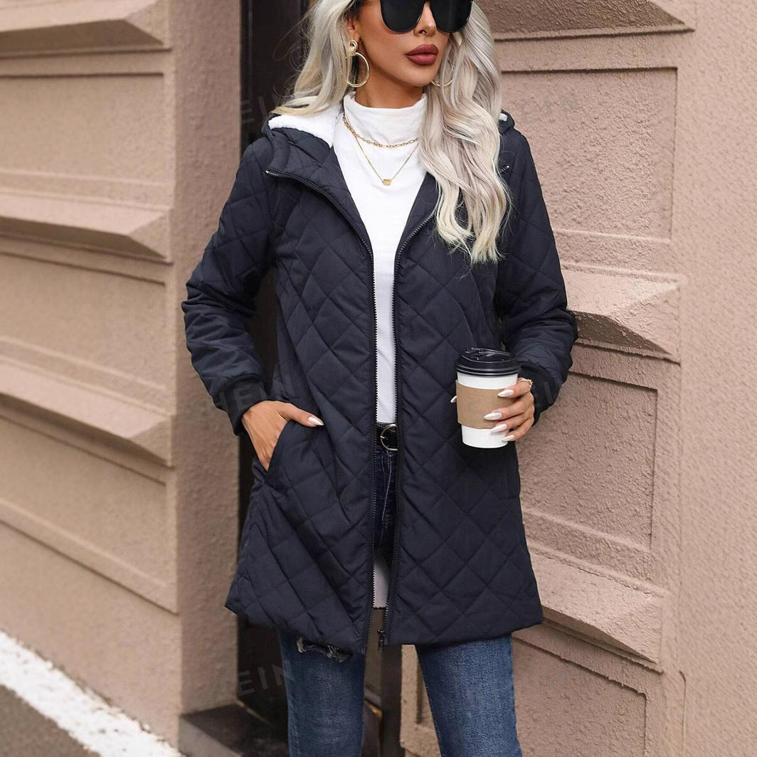 Manteau matelassé léger à capuche pour femme - Seriane