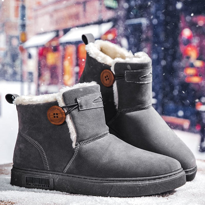 Bottes d'hiver pour hommes en daim avec doublure chaude - Danny