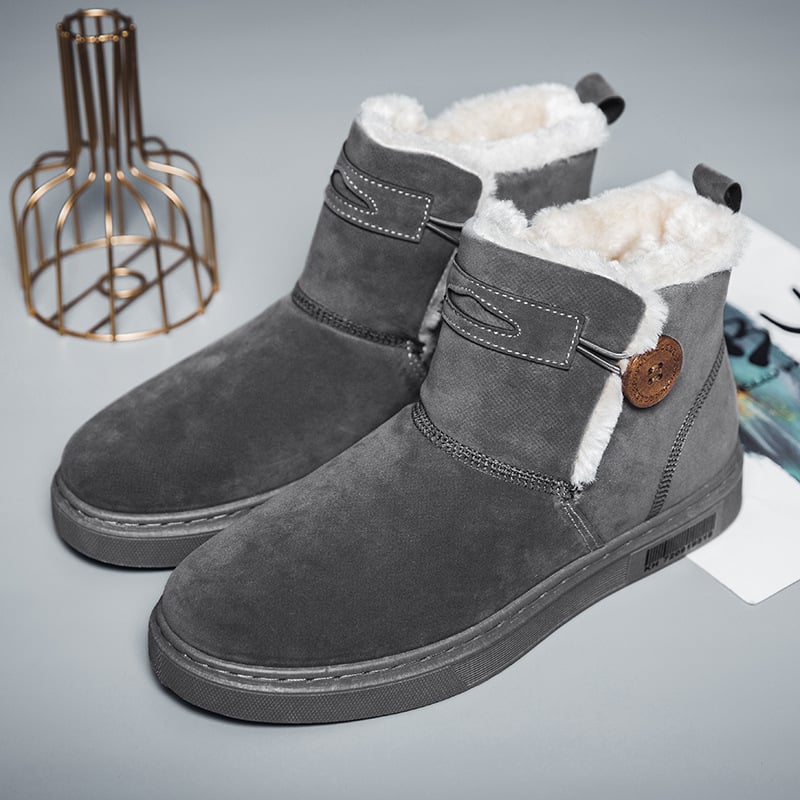 Bottes d'hiver pour hommes en daim avec doublure chaude - Danny