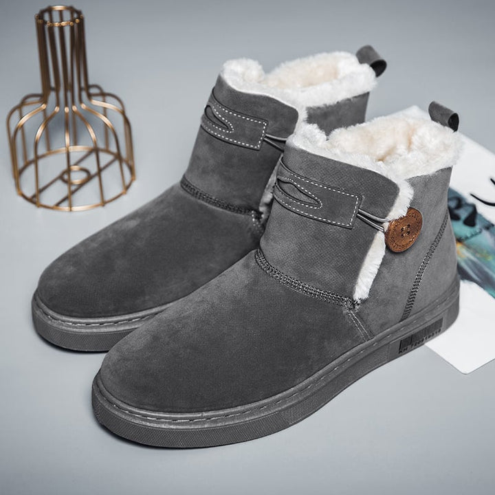 Bottes d'hiver pour hommes en daim avec doublure chaude - Danny
