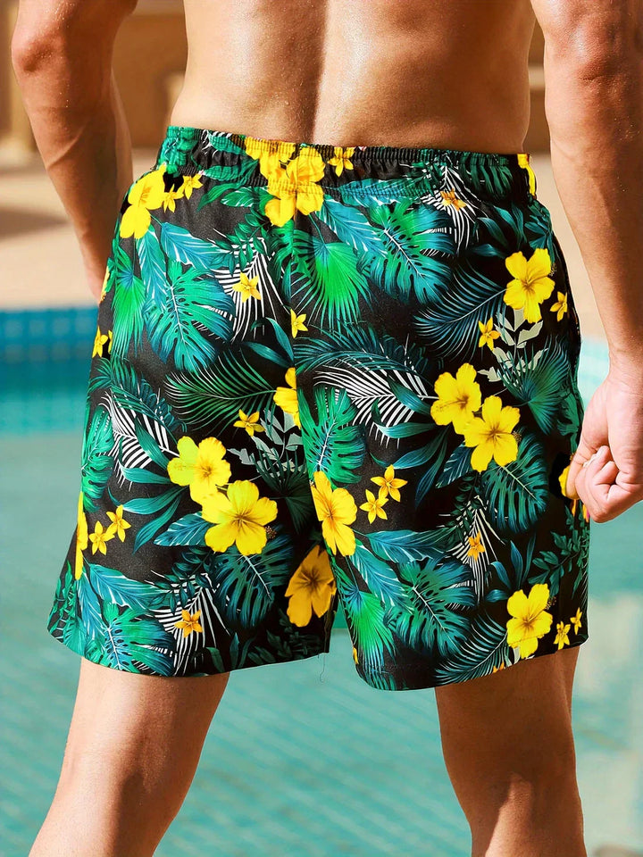 David - Short tropical à motif floral