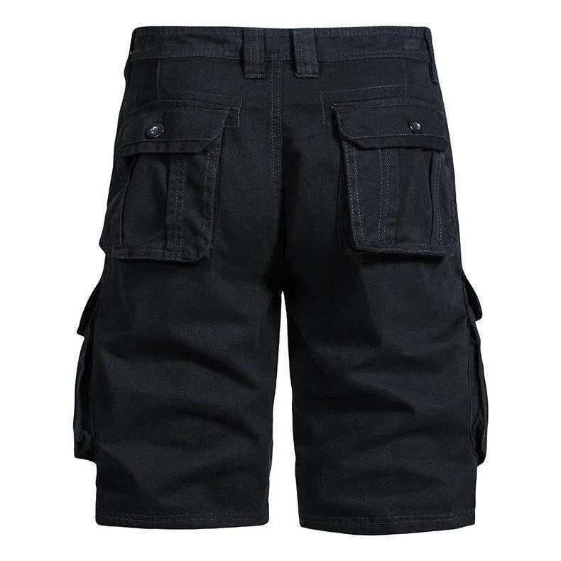 Short décontracté à poches cargo en coton pour hommes - Jason