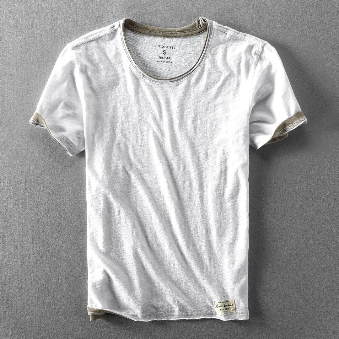 T-shirt d'été à col rond pour homme