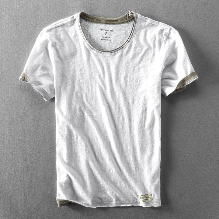 T-shirt d'été à col rond pour homme