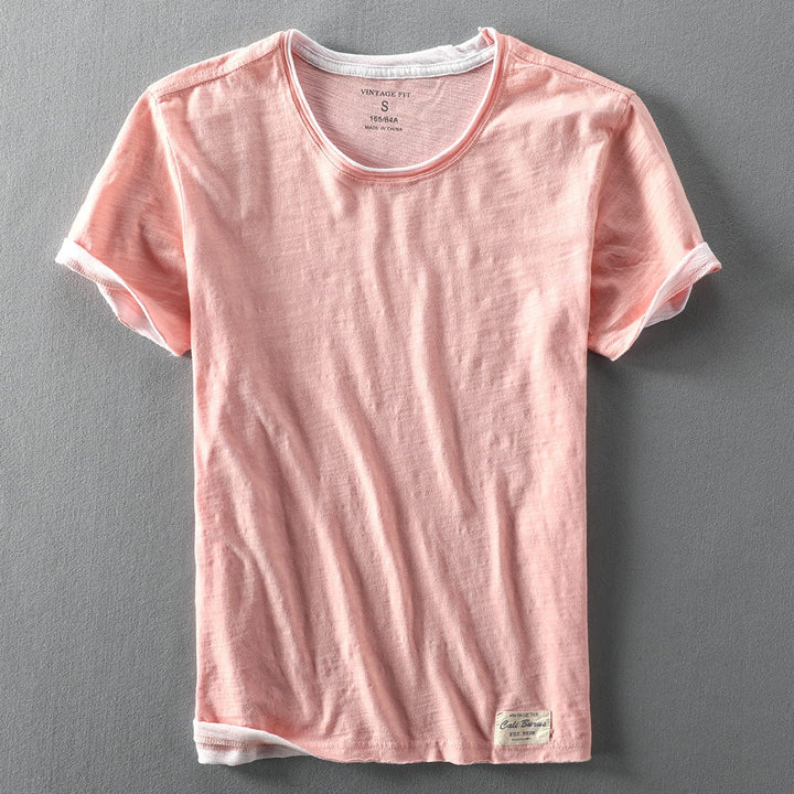 T-shirt d'été à col rond pour homme