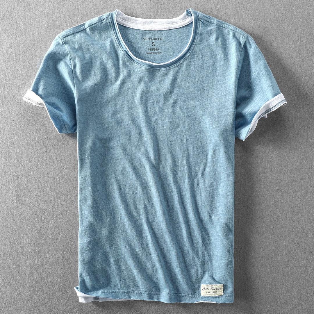 T-shirt d'été à col rond pour homme