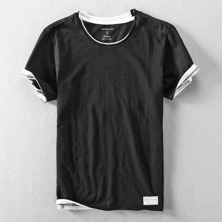 T-shirt d'été à col rond pour homme