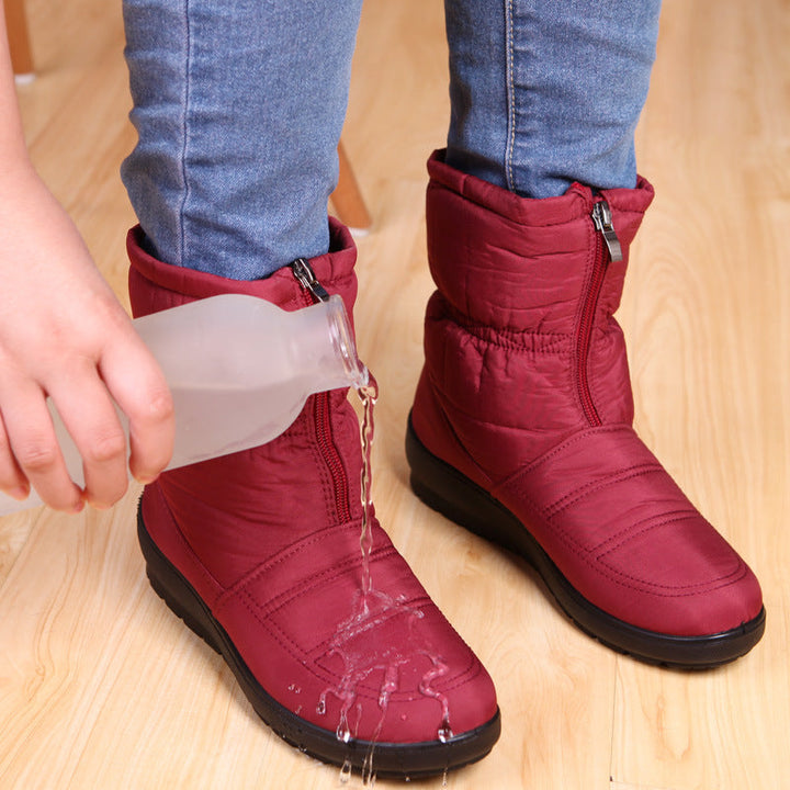 Bottes imperméables rembourrées à semelles antidérapantes pour femmes - Zara