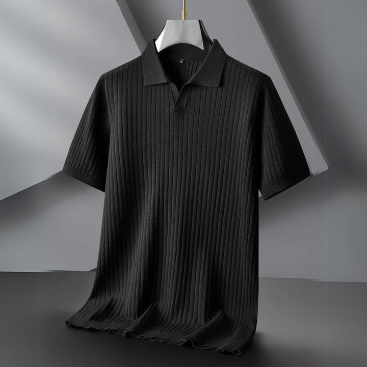 Polo pour homme tricoté de haute qualité pour un look côtier