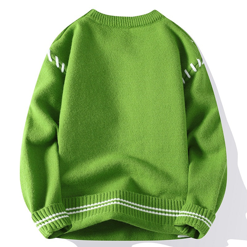 Pull homme à effet tricoté doux - Marven