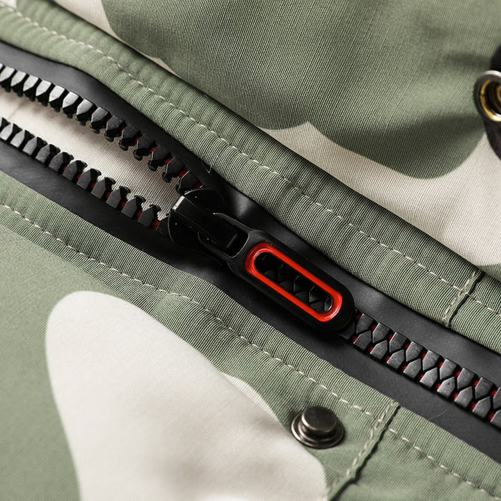 Parka matelassée à imprimé camouflage pour hommes - Leonard