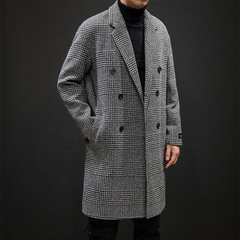 Manteau effet laine pour homme avec motif classique - Ervahn