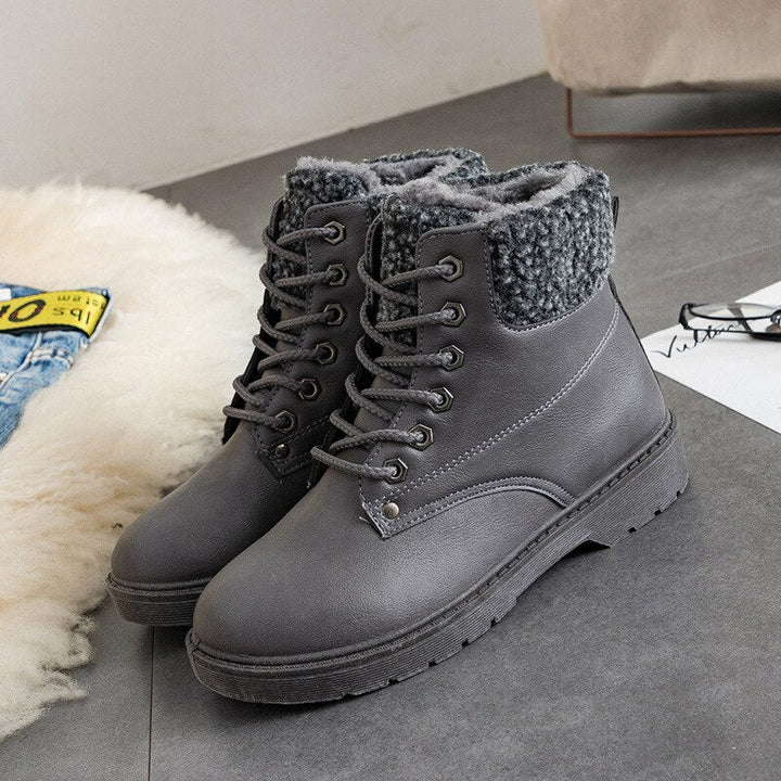 Bottes décontractées pour femmes avec doublure chaude et lacets - Selene