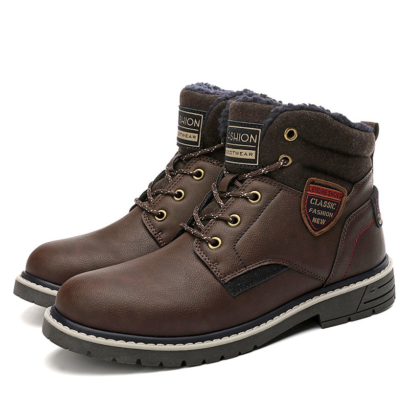 Bottes décontractées pour hommes avec doublure chaude et lacets - Lautaro